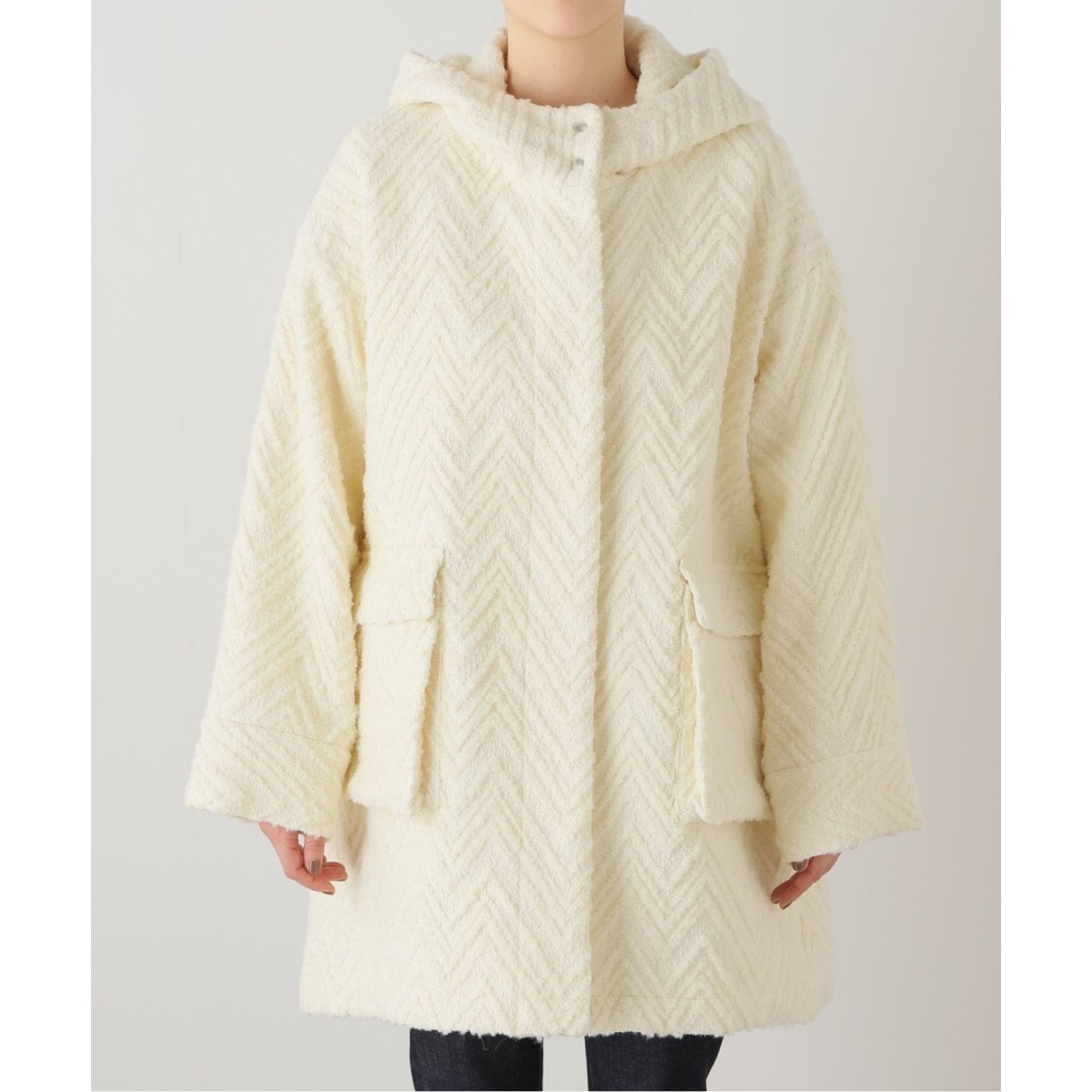 JOURNAL STANDARD ホワイト ブルゾン ホワイトフラッフィービッグブルゾン | ジャーナルスタンダード