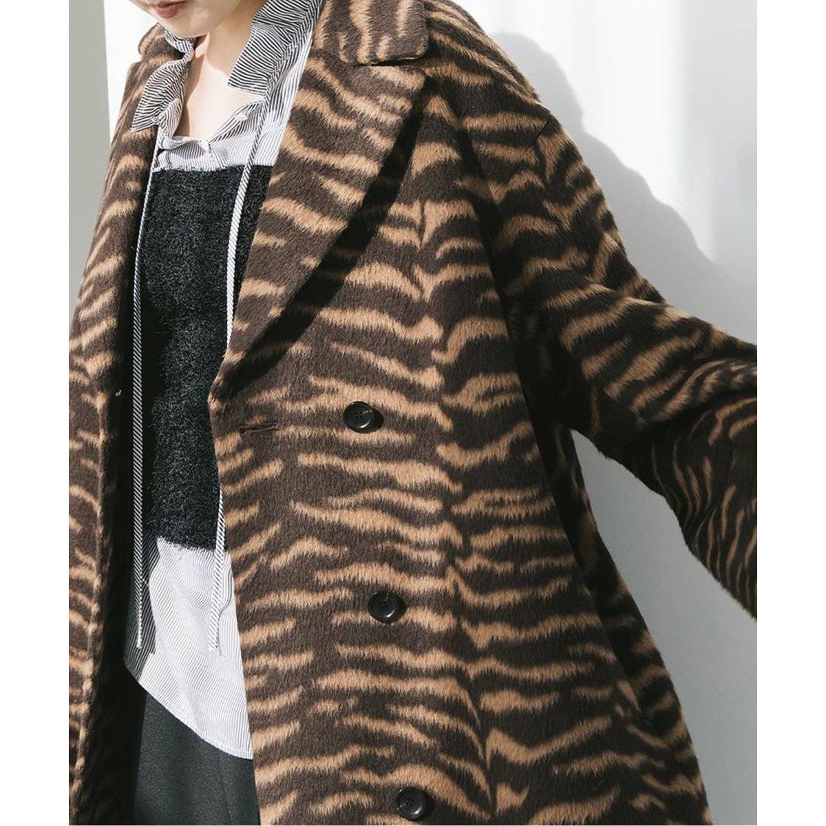 ゼブラシャギーロングコート | ジャーナルスタンダード(JOURNAL