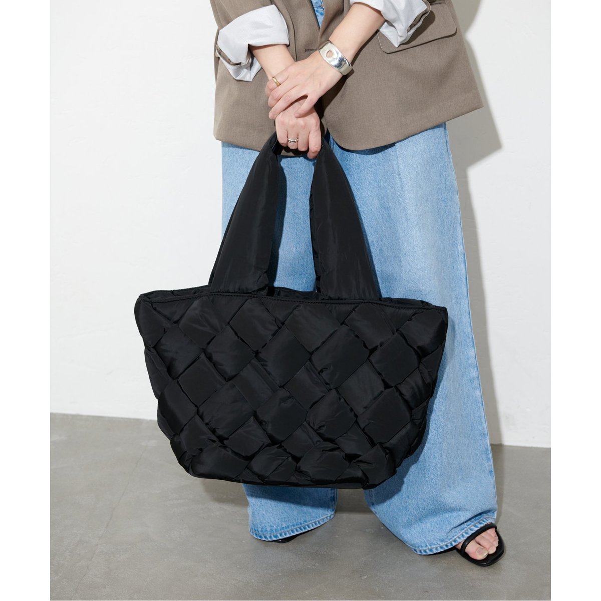 SOL and SELENE/ソル アンド セレーネ】PUFF TOTE BAG：トート