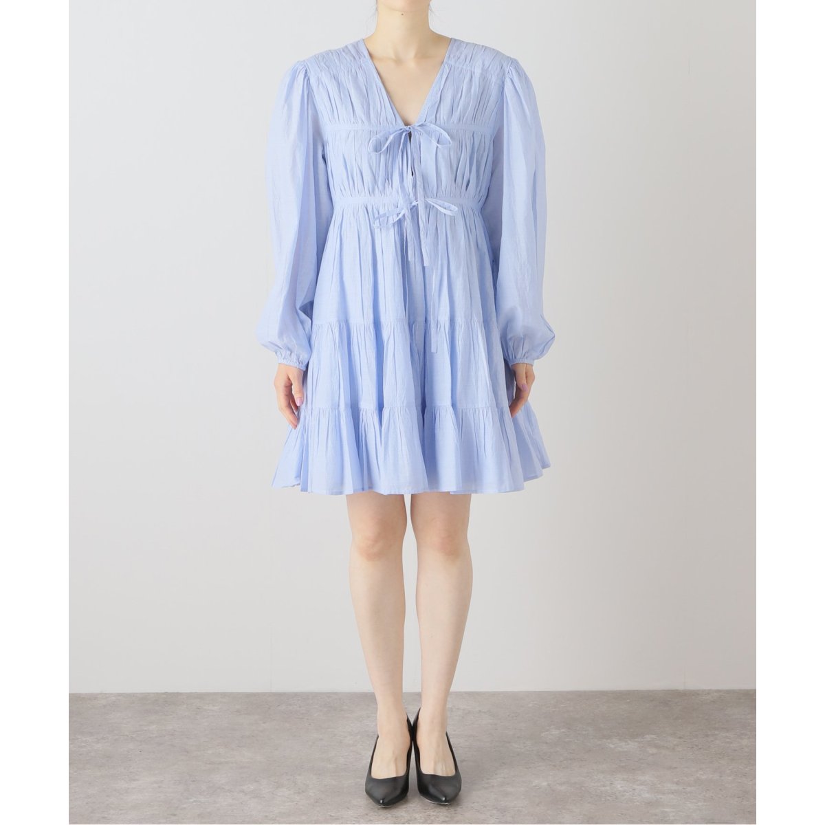 MERLETTE/マーレット】 LASSE CHAMBRAY：ワンピース