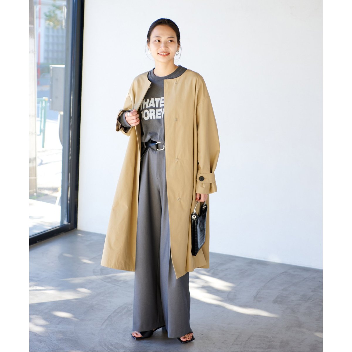コットンナイロンフレアコート | ジャーナルスタンダード(JOURNAL