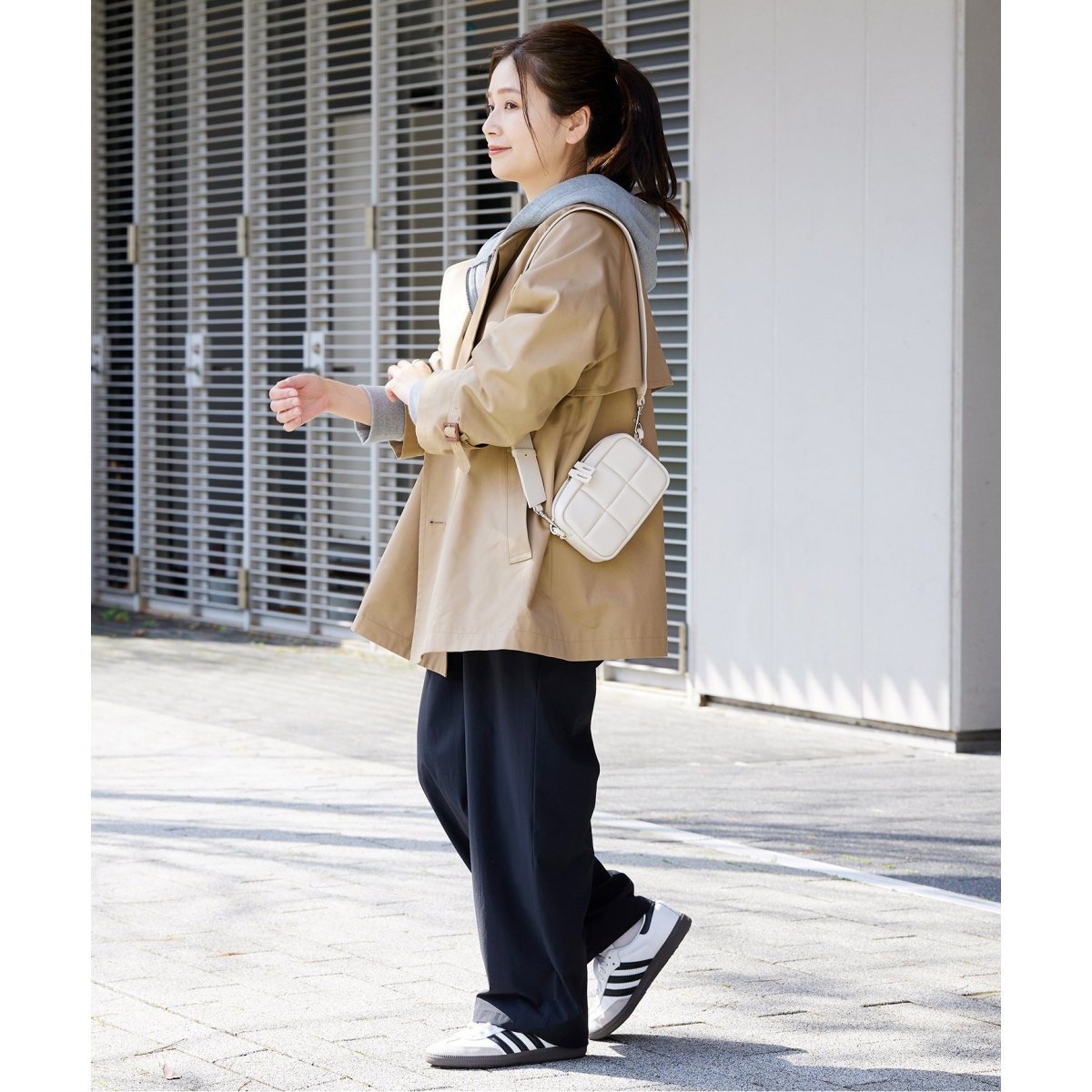 ジャーナルスタンダード C/PEギャバノーカラーショートトレンチ　38 JOURNAL STANDARD（ジャーナルスタンダード）の「C/PEギャバノーカラー