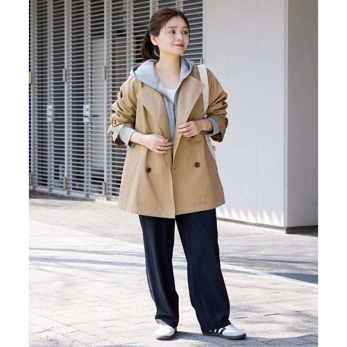 ジャーナルスタンダード C/PEギャバノーカラーショートトレンチ　38 JOURNAL STANDARD（ジャーナルスタンダード）の「C/PEギャバノーカラー