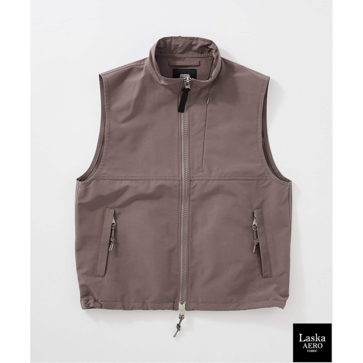 24SS JOURNAL STANDARD LASKA AERO ベスト黒 LASKA AERO / ラスカエアロ】ベスト | ジャーナルスタンダード