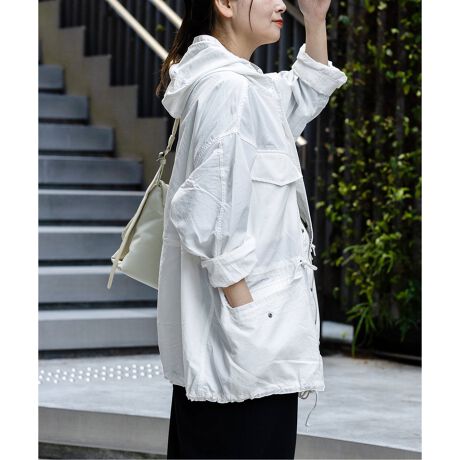 別注【ARMY TWILL/アーミーツイル】Nylon ox Hooded Coat：コート 