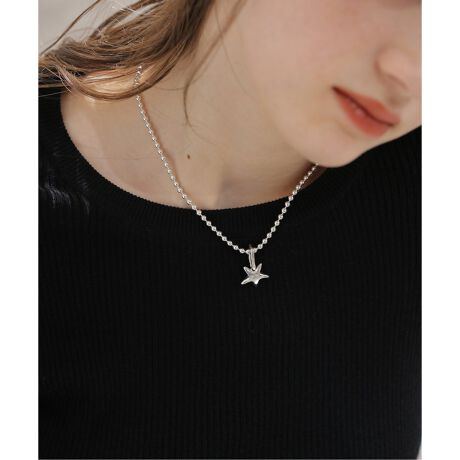 MAISON DPULSE/メゾンドパルス】 NECKLACE STAR 40cm：ネックレス 