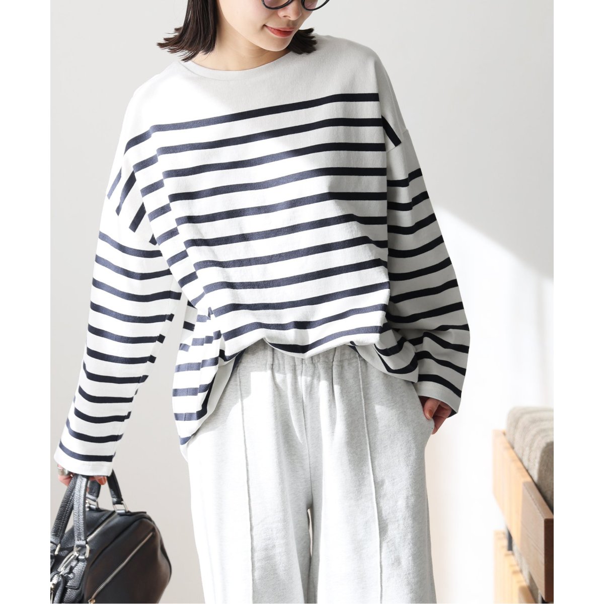 JOURNAL STANDARD - JOURNAL STANDARD コットンボーダープルオーバー ボーダー ボートネックプルオーバー（Tシャツ／カットソー