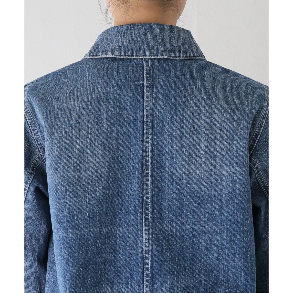 RHODOLIRION /ロドリリオン】 Short Coverall -Denim：デニムジャケ