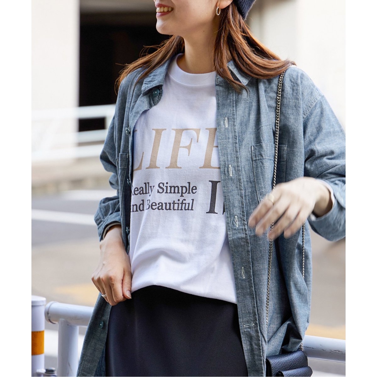 追加3》LIFEロゴロングTシャツ | ジャーナルスタンダード