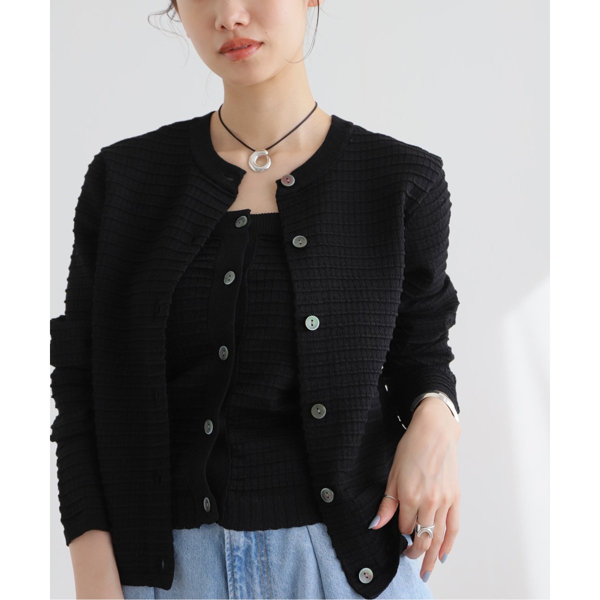 ■新品【JOURNAL STANDARD】タックリブ2WAYカーディガン タックリブ2WAYカーディガン | ジャーナルスタンダード(JOURNAL
