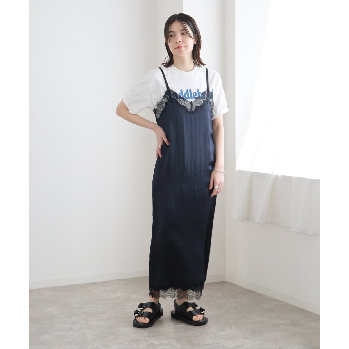 Spick & Spanヴィンテージサテンオーバーパンツ Spick and Span