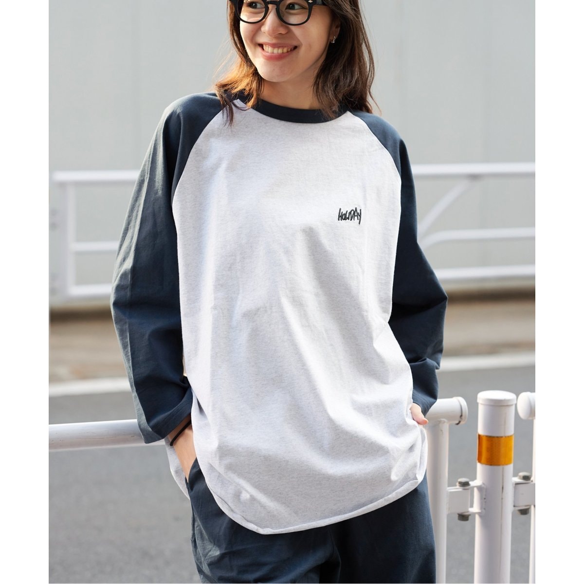CHAMPION×JOURNAL STANDARD】by HOLIDAY RAGLAN T SHI