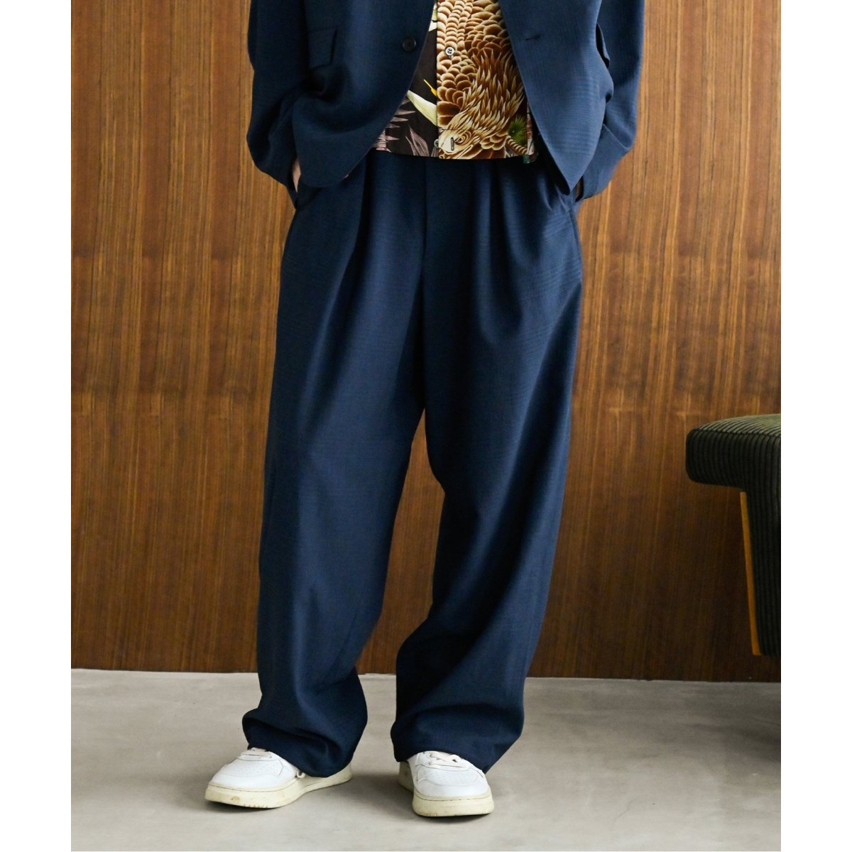 ”吸水速乾 / 接触冷感” EVALET シャドーチェック オーバーパンツ JOURNAL STANDARD（ジャーナルスタンダード）の「”吸水速乾