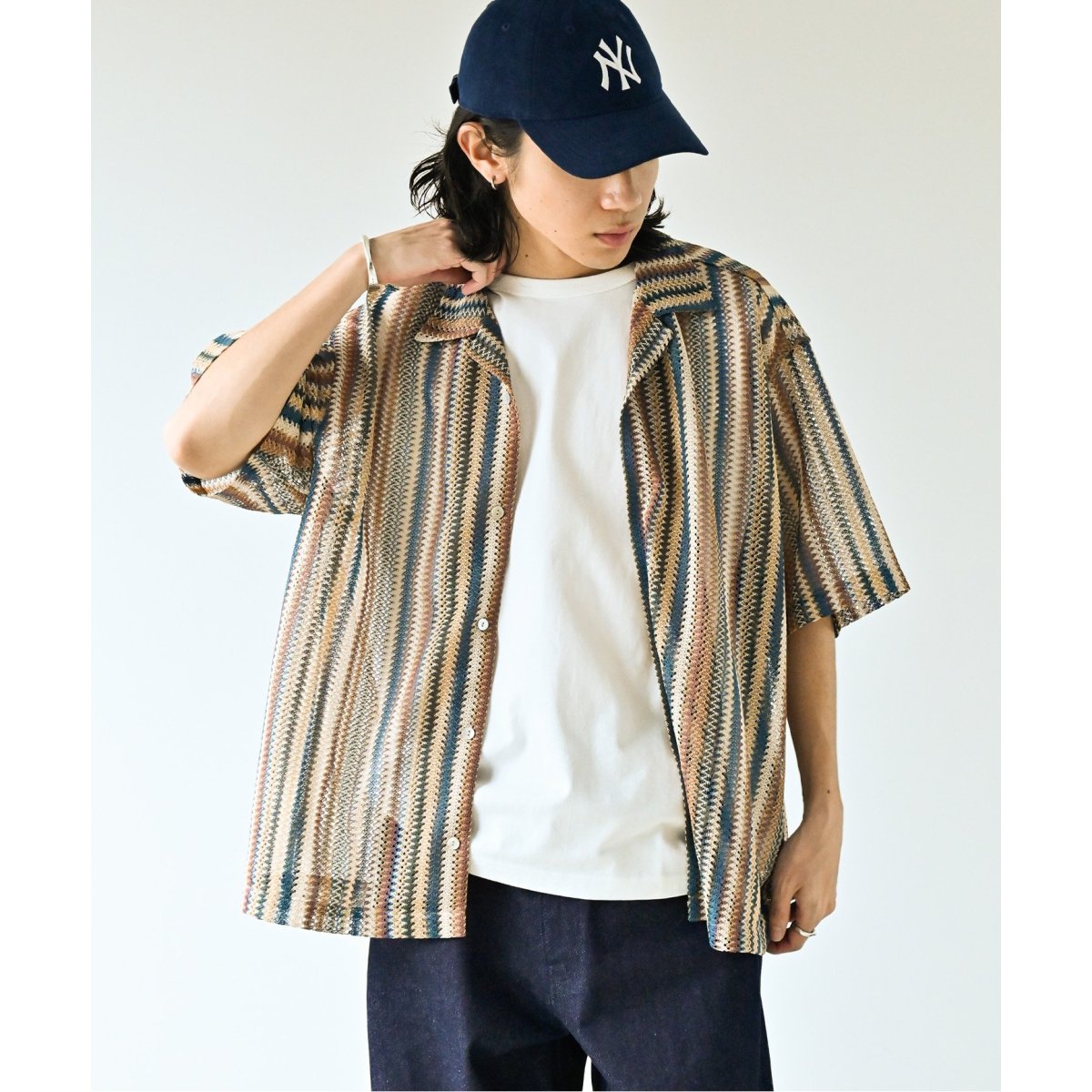 JOURNAL STANDARD バルファレースオープンカラーシャツ