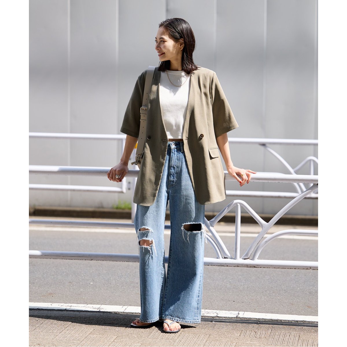 追加》アイアスストレッチハーフスリーブジャケット