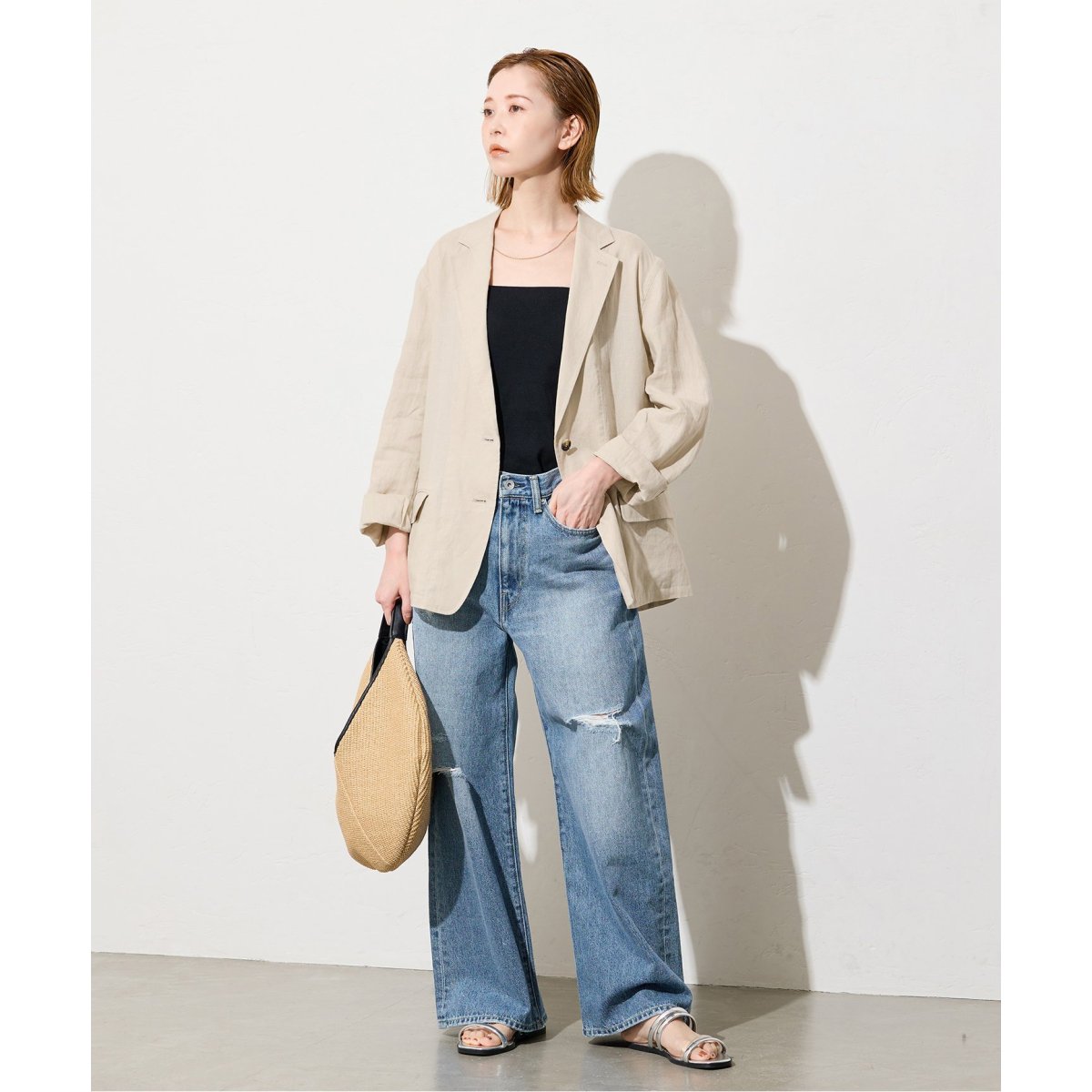 極美品✨24SS JOURNAL STANDARD リネンライトジャケット リネンライトジャケット | ジャーナルスタンダード(JOURNAL