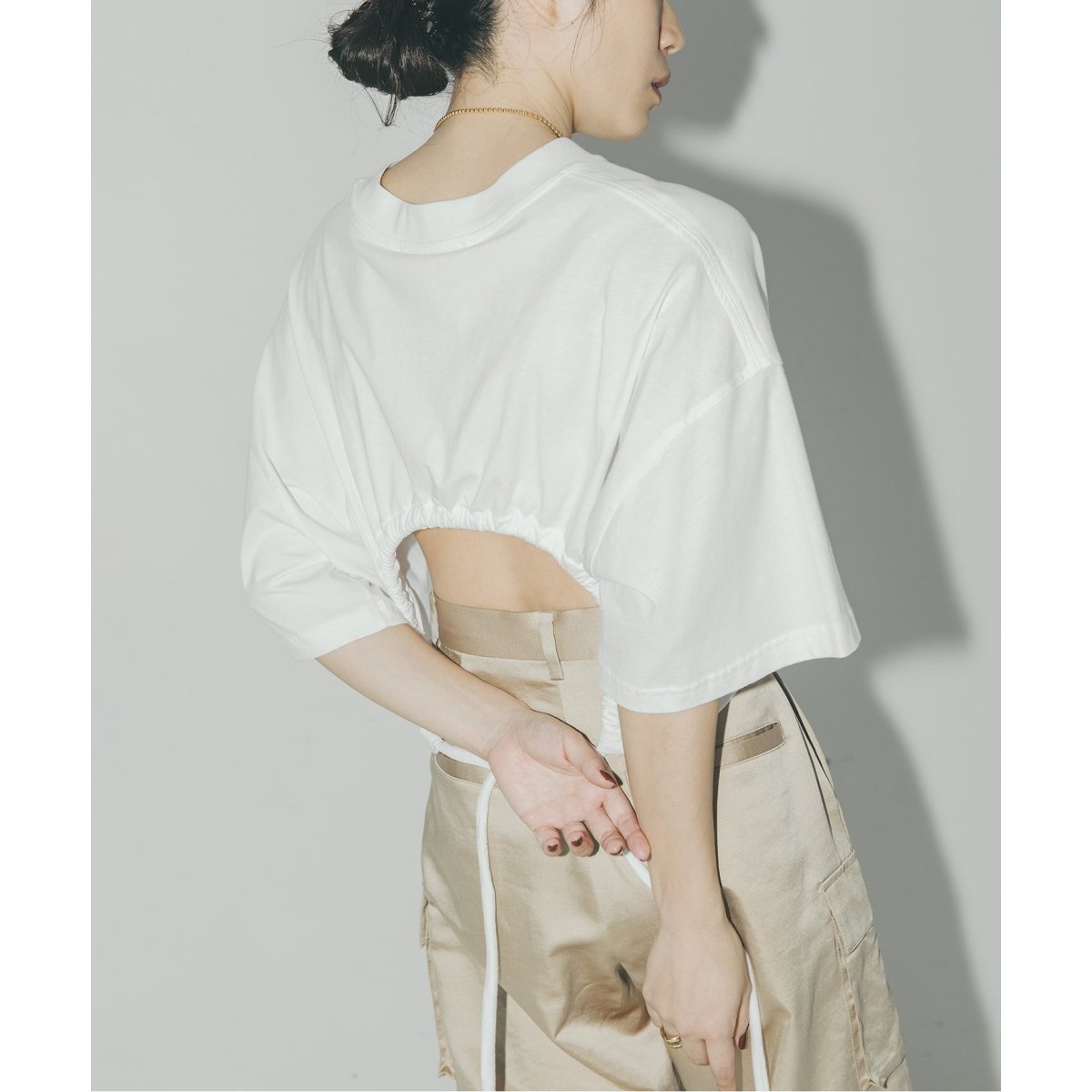 TELA/テラ】 S/S back open T：Tシャツ | ジャーナル