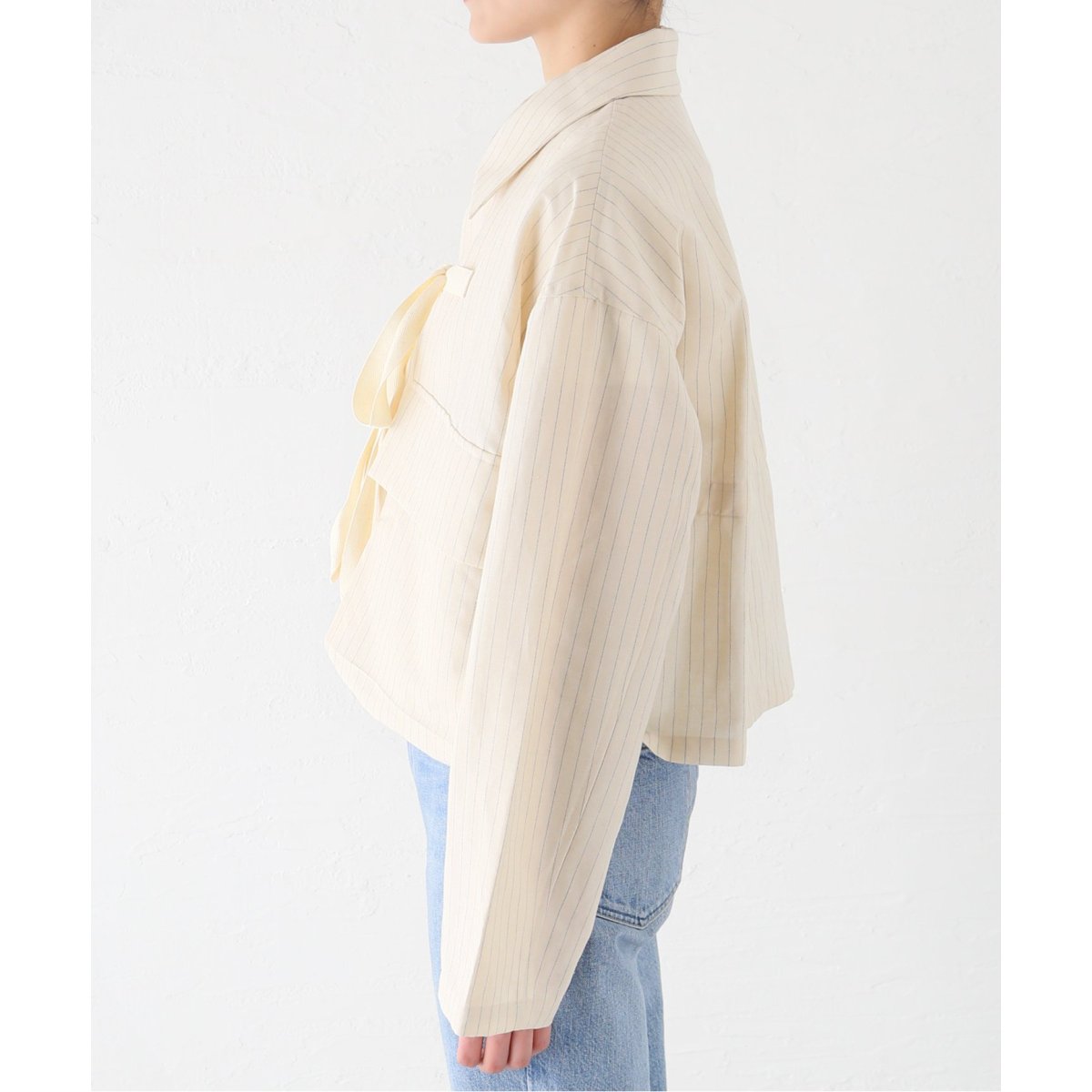 ファッションアイテム人気ランキング MIOSMOKEY/ミオズモーキー】STRIPE SHORT JK:ジャケット ジャケット・アウター