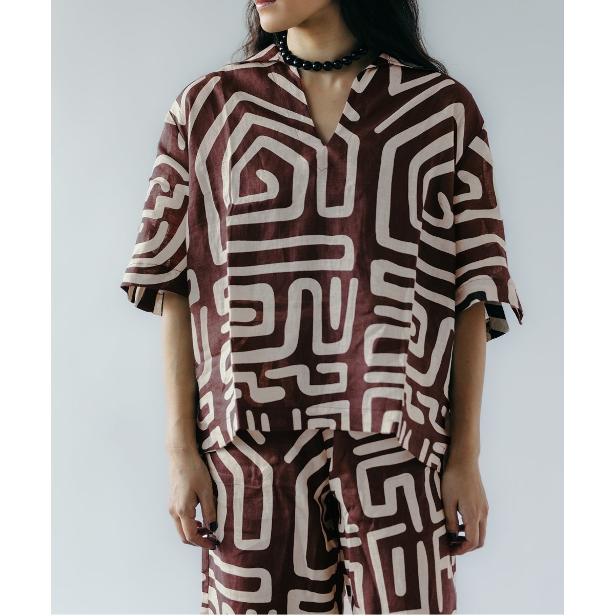 OAS（オーエーエス）ジオメトリック プリント シャツ OAS（オーエーエス）ジオメトリック プリント シャツ