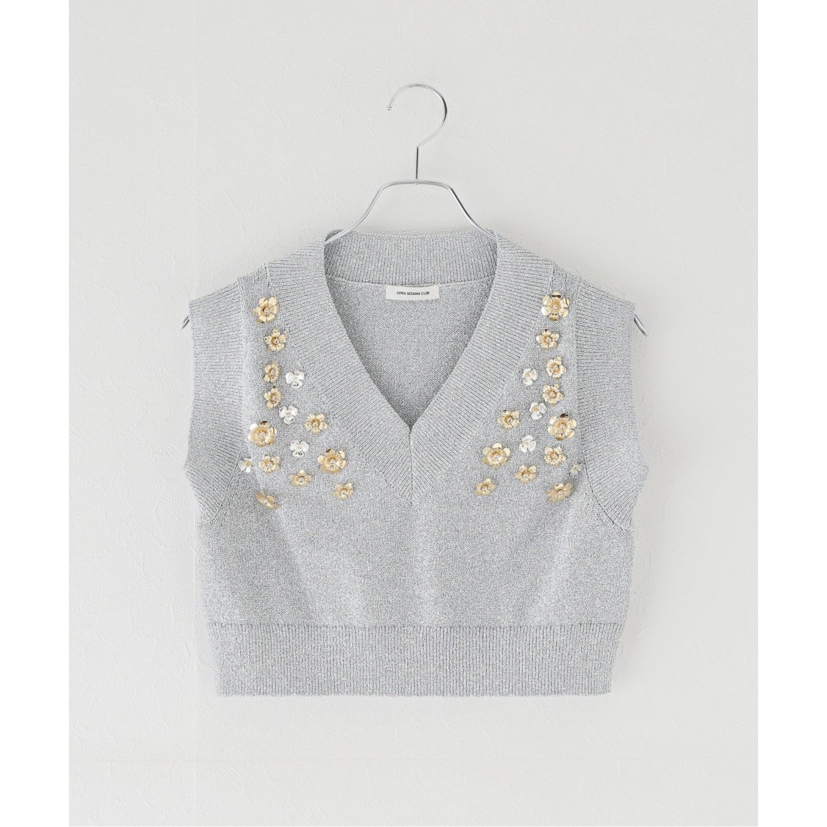 OPEN SESAME CLUB tulle fur blouson