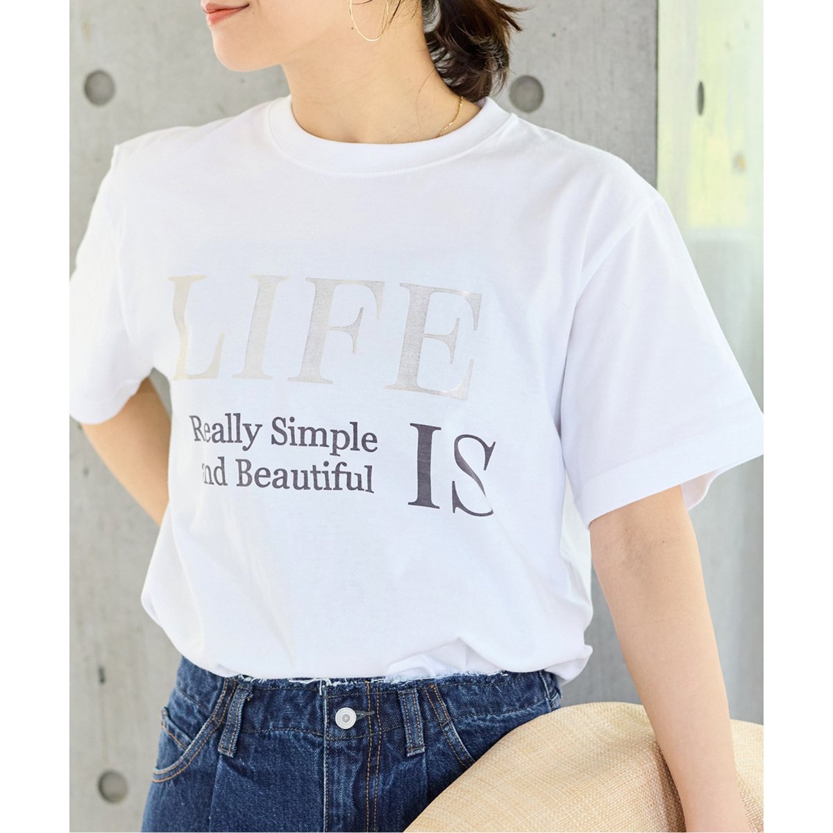 LIFE箔ロゴハーフスリーブTシャツ | ジャーナルスタンダード