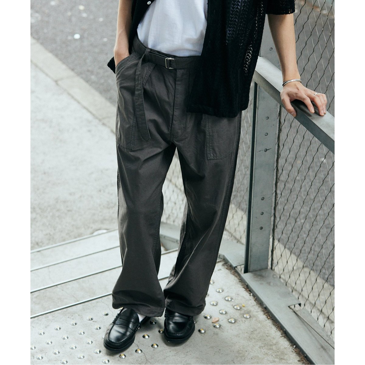 綿麻ベルテッド キャノンベイカーパンツ | ジャーナルスタンダード