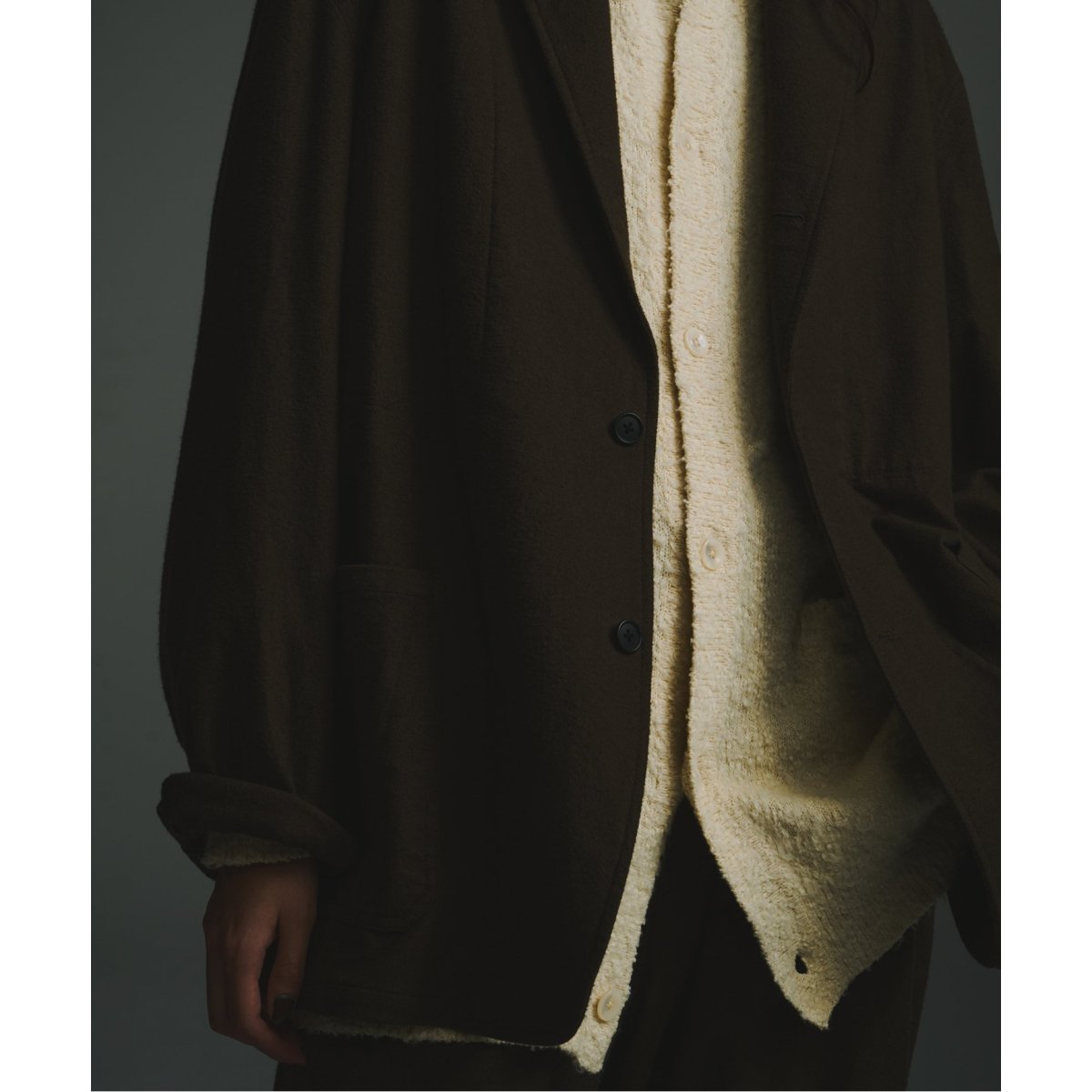 FOLL（フォル）　wardrobe shaggy cardigan FOLL / フォル】cotton shaggy wardrobe cardigan | ジャーナル