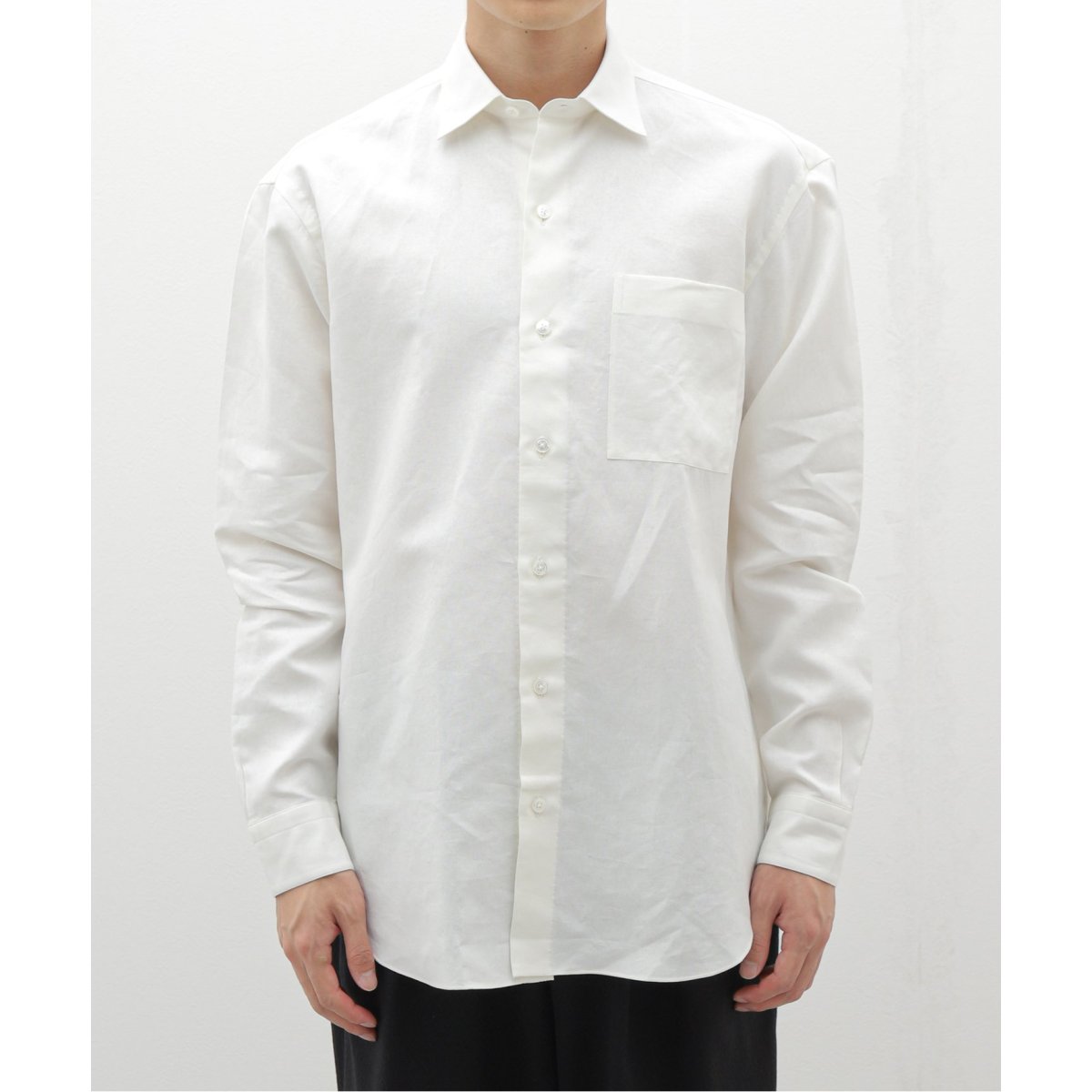 ポステレガント POSTELEGANT 未使用 スタンドカラーシャツ ブラウス POSTELEGANT / ポステレガント Washi Paper Shirt SP | ジャーナル