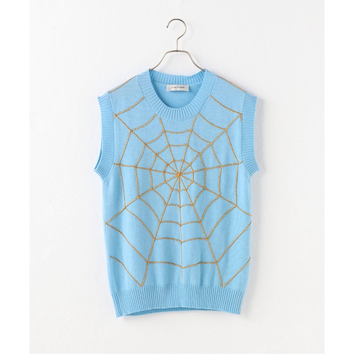 トップス ERNEST W. BAKER | SPIDER WEB VEST |BLACK ERNEST W. BAKER / アーネストダブルベイカー】 Spider Web Vest
