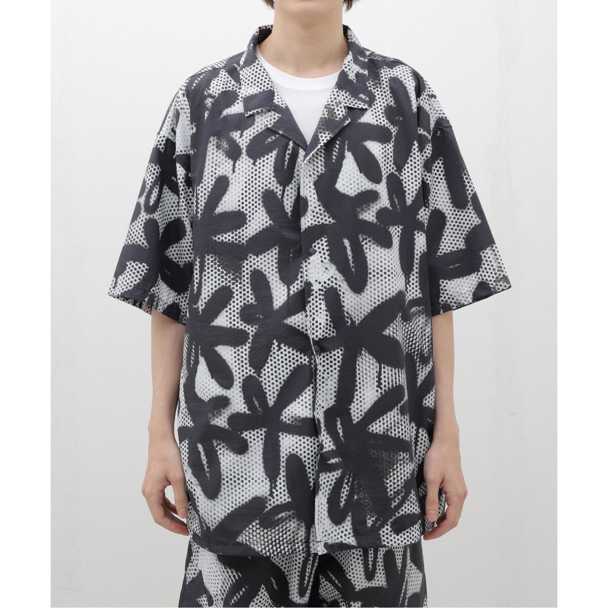 SHELTECH×R.KAMIYAMABLACKPRINTS/SSHIRT