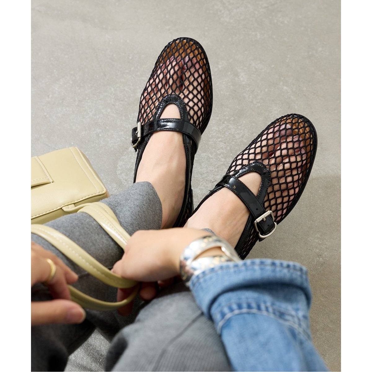 【新品未使用品】モリーニ メッシュストラップシューズ MOLLINI /モリーニ】メッシュストラップシューズ | ジャーナル
