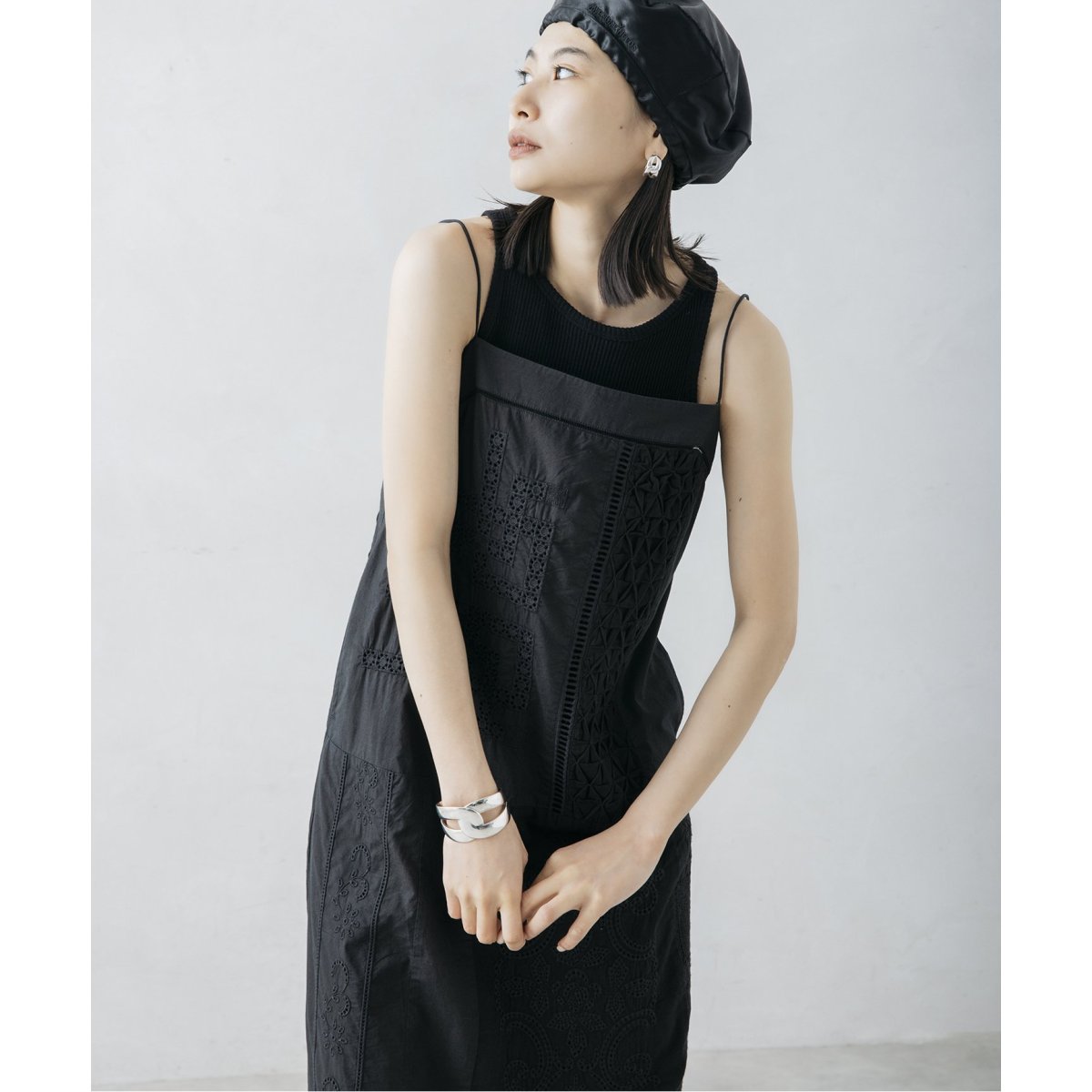 nude vintage×JOURNAL STANDARD】レースパッチワークワンピース