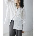 nude vintage×JOURNAL STANDARD】レースパッチワークシャツ