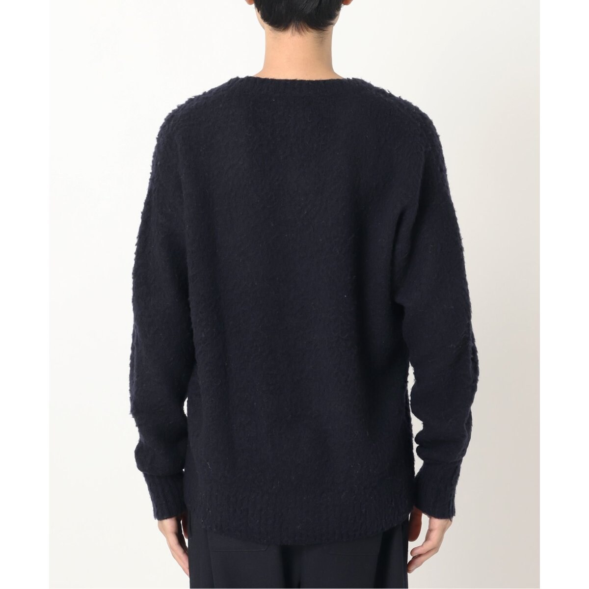 UNFOLLOW (アンフォロー) 24080684001130 【FOLL / フォル】pilling puff v neck sweater ユニセックス ブラック 2 FOLL / フォル】pilling puff v neck sweater | ジャーナル