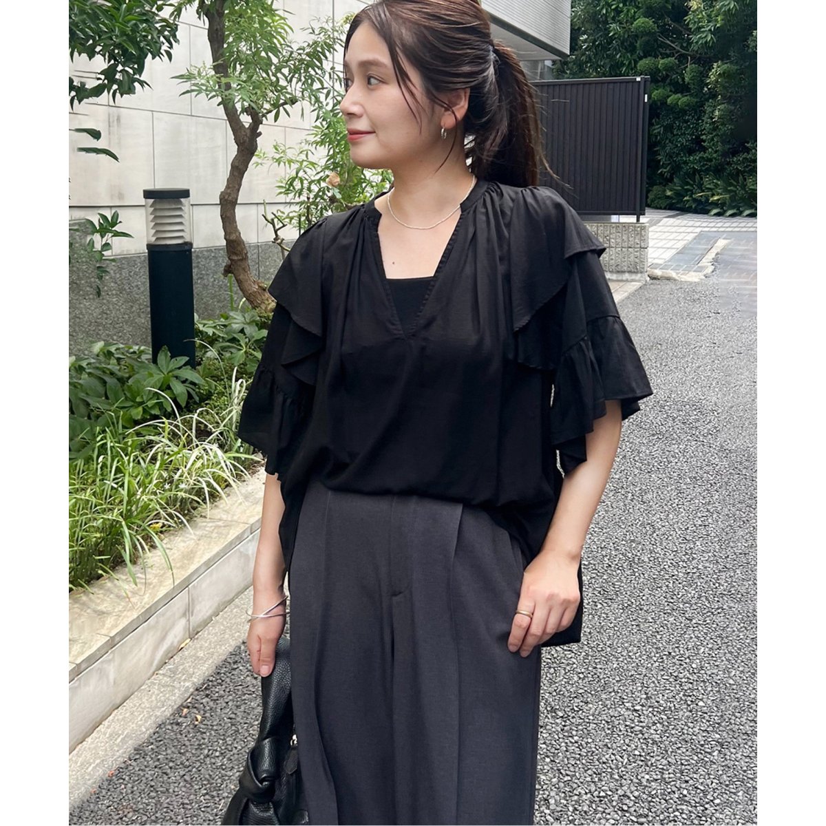 ソフトクロスフリルスリーブブラウス | ジャーナルスタンダード