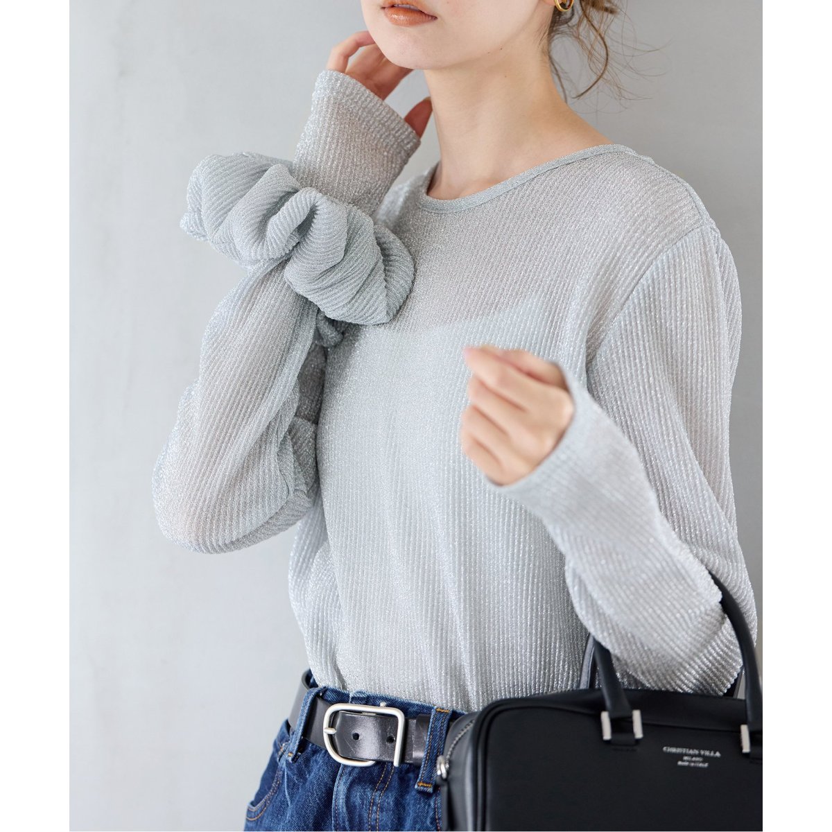 ジャーナルスタンダードレサージュ　ラメニットビスチェ journal standard L'essage（ジャーナルスタンダードレサージュ