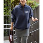 別注【CHAMPION/チャンピオン】ハーフジップロゴスウェット 