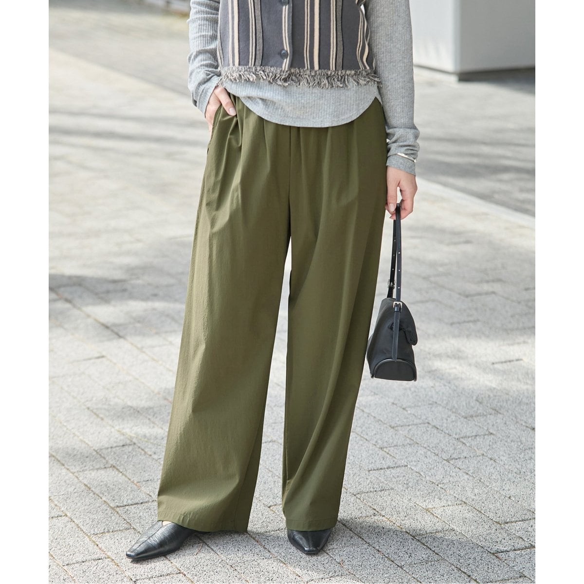 JOURNAL STANDARD ツイル タックキュロット ワイドパンツ　パンツ JOURNAL STANDARD ツイル タックキュロット ワイドパンツ パンツ
