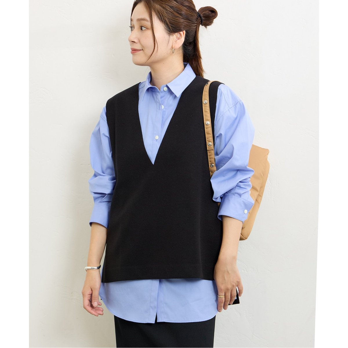 OHGA MOKEベスト ホワイト OHGA モケベスト MOKE VEST オーガ