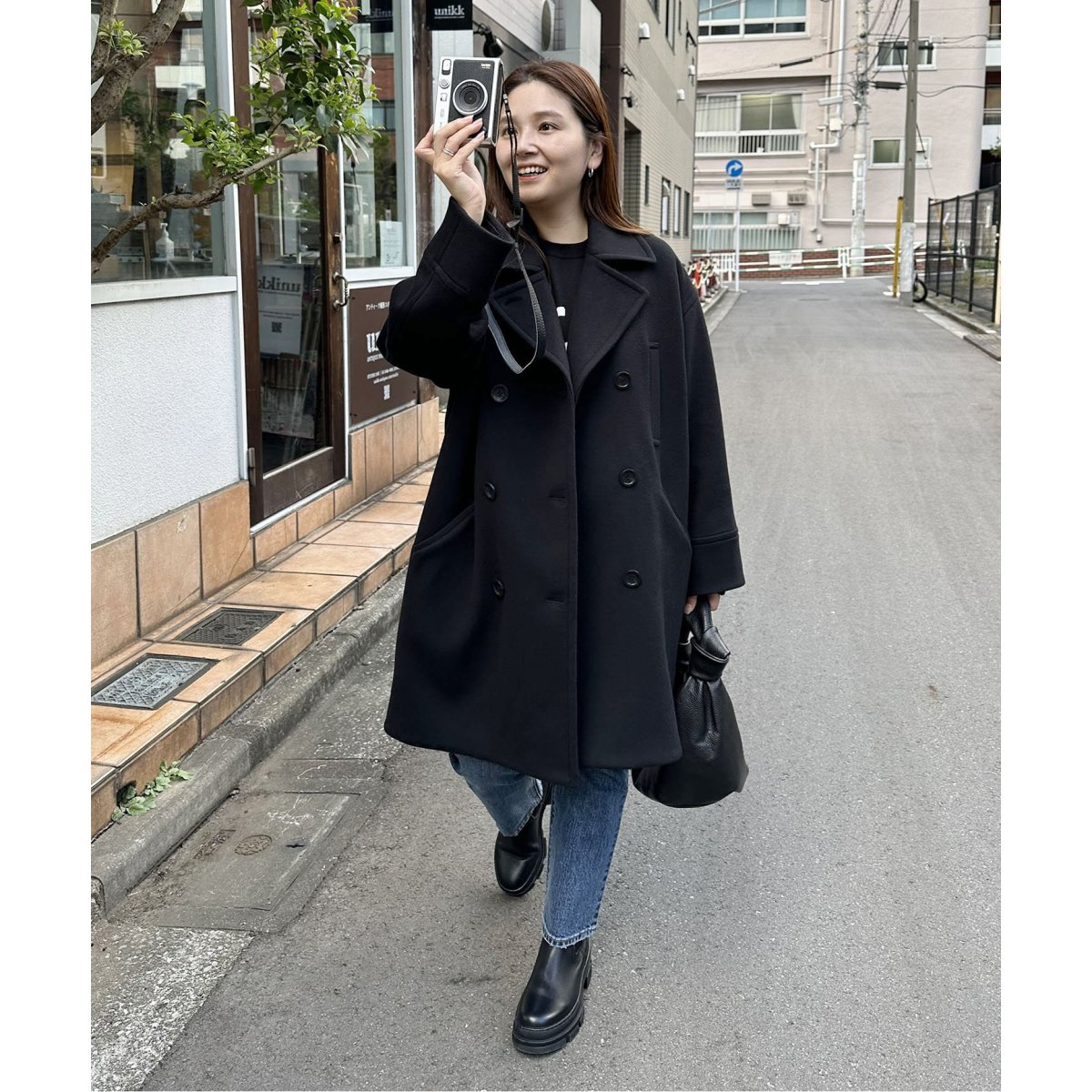 Super140 ミドルPコート ブラック JOURNAL STANDARD JOURNAL STANDARD（ジャーナルスタンダード）の「Super140 ミドルP