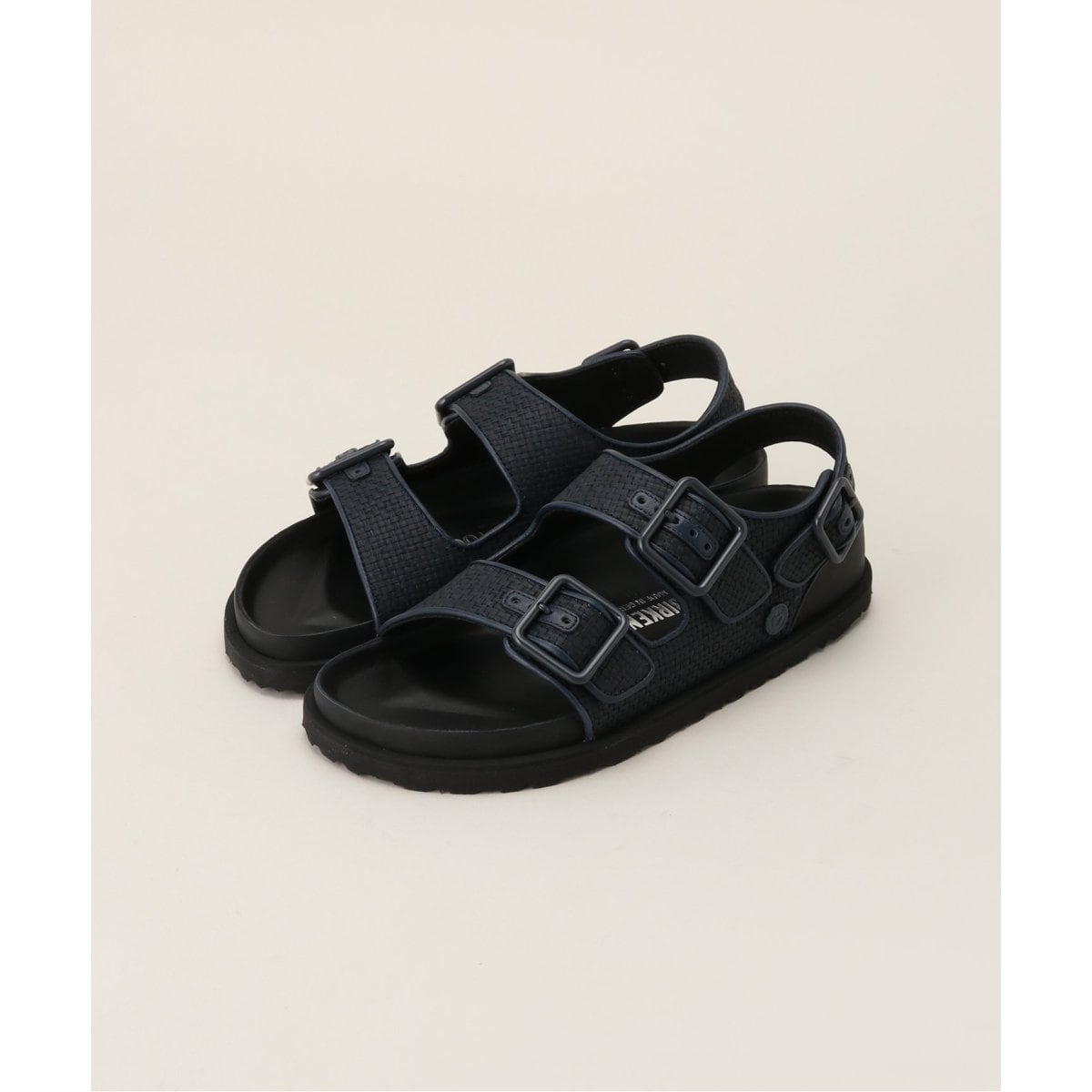ビルケンシュトック BIRKENSTOCK 1774 Milano 1774 Milano Denim Natural Leather-Felt Dark Wash Denim