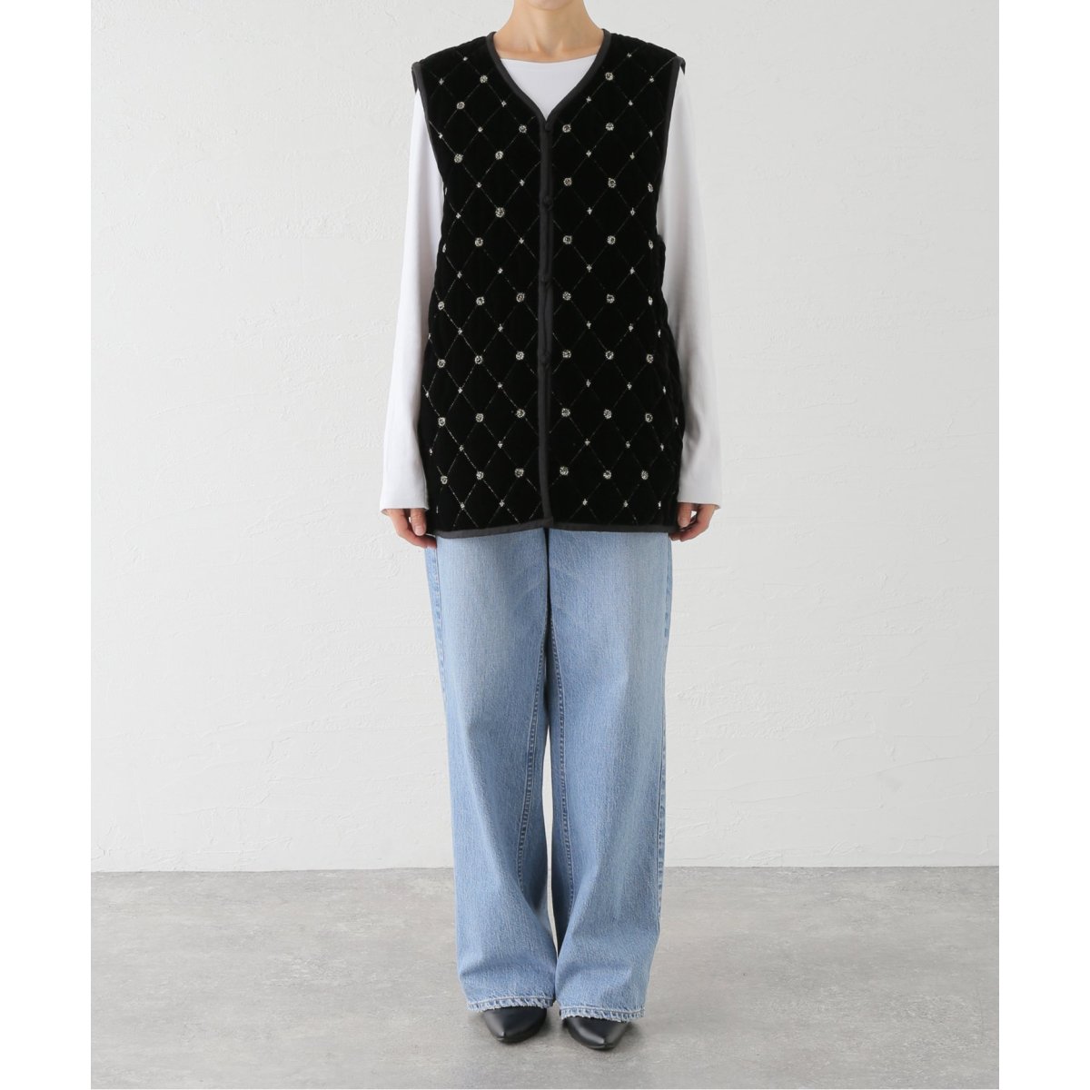 SARA MALLIKA/サラマリカ】PARVEEN BEADS EMB GILET:ベスト020