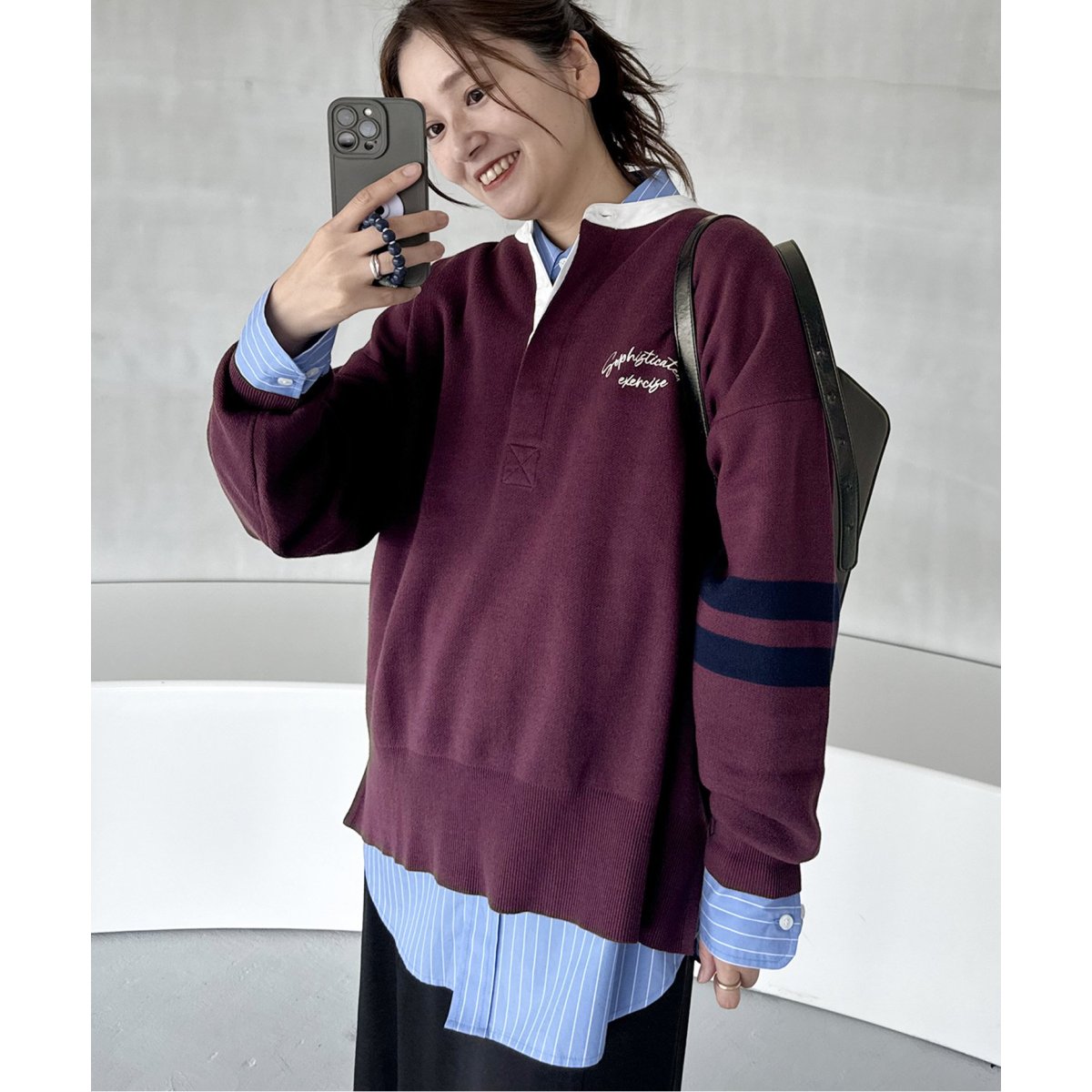 journal standardラガーシャツ LADY'S NEW ARRIVAL 】 ⁡ ⁡ ⁡ ［JOUNALSTANDARD］ ⁡ EMBROIDARY