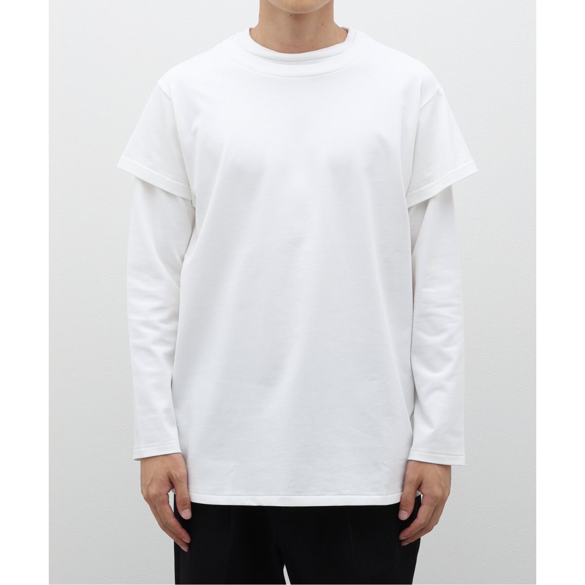 CLASS クラス レイヤード ロンT カットソー ホワイト CLASS / クラス CCEA18UNI レイヤーカットソー | ジャーナル