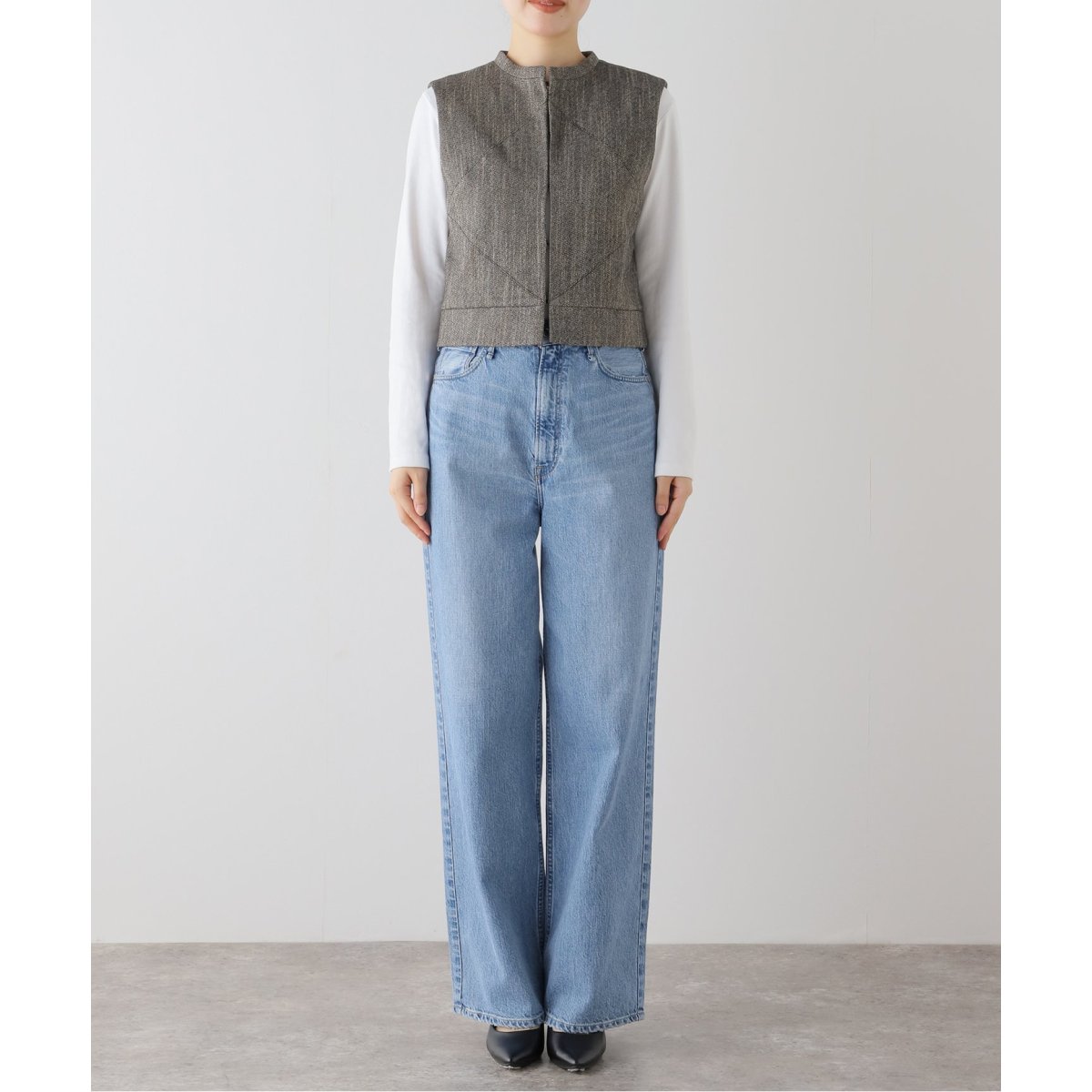 AMOMENTO WOOL PANELED セットアップ 【公式通販】