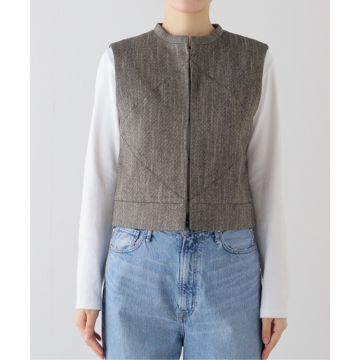 マーモット WOOL PANELED CROP VEST マーモット WOOL PANELED CROP VEST マーモット WOOL PANELED CROP