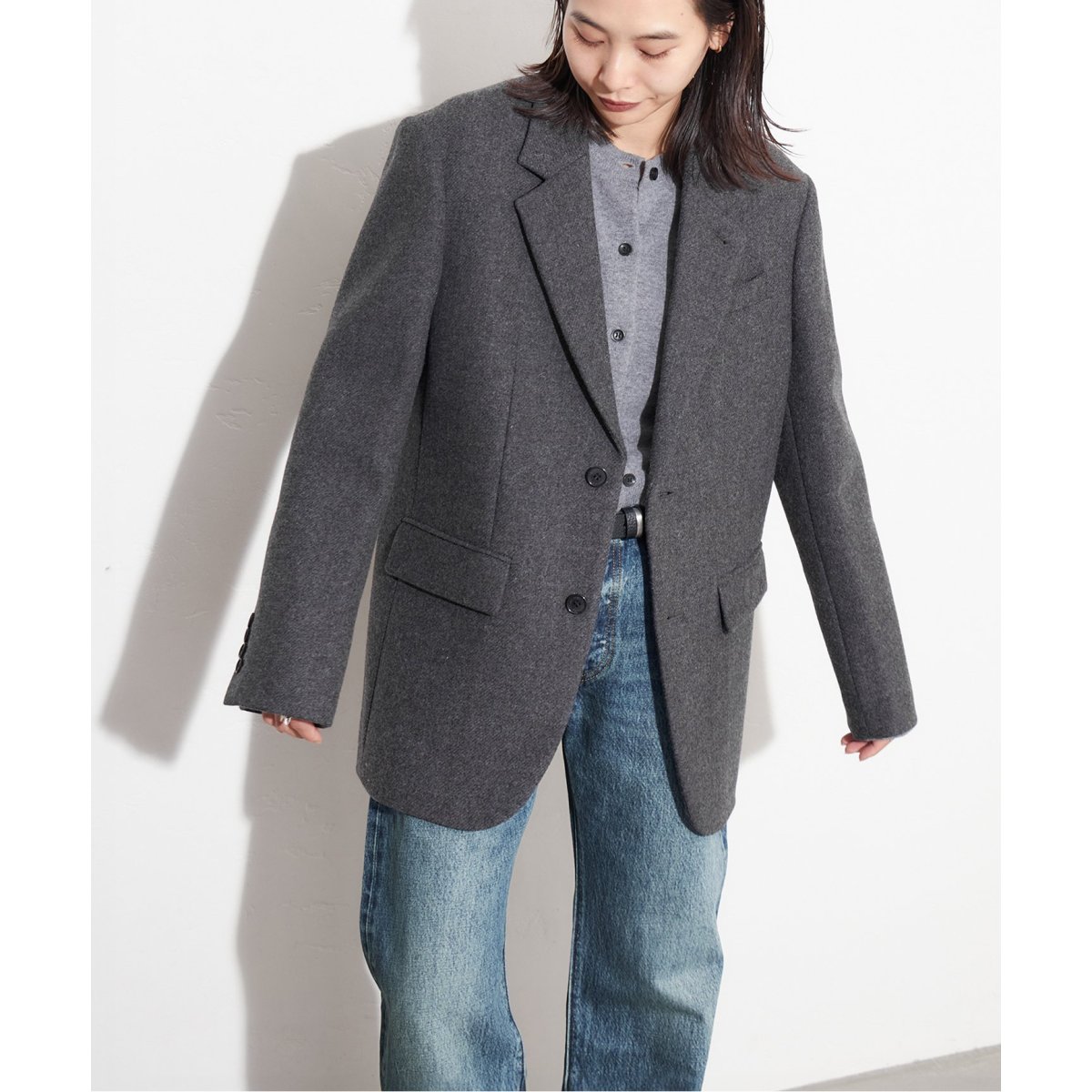 DUNST UNISEX CLASSIC 2BUTTON BLAZER sサイズ DUNST/ダンスト】 UNISEX CLASSIC 2BUTTON BLAZER UDJA4C