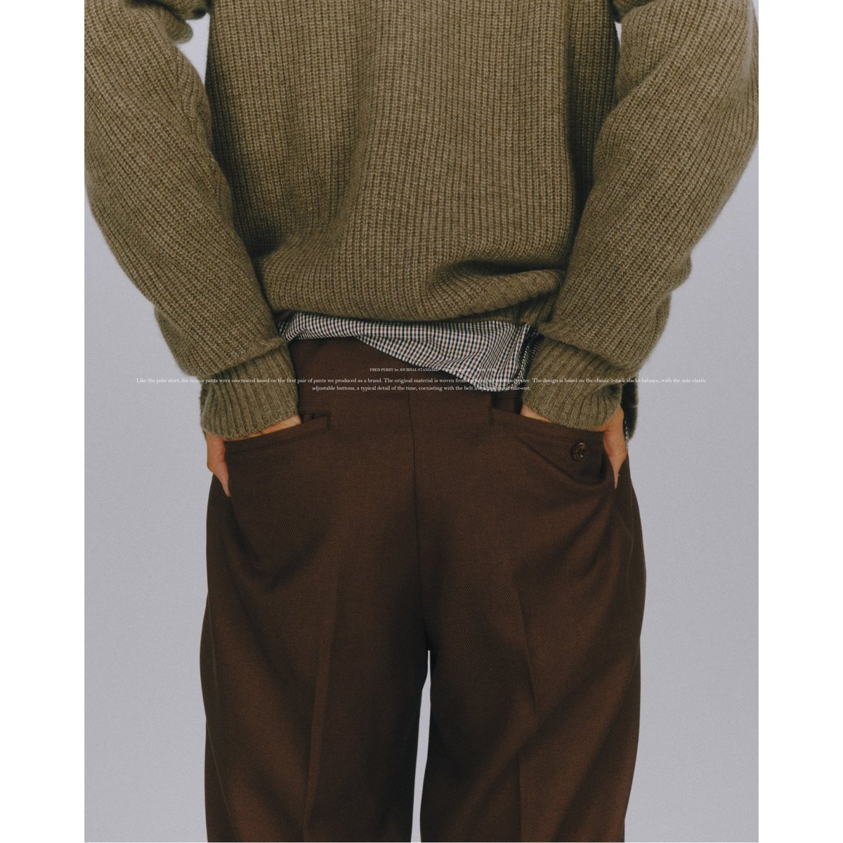 FRED PERRY JOURNAL STANDARD 別注 テニストラウザー 予約》FRED PERRY / フレッドペリー 別注 テニス トラウザー