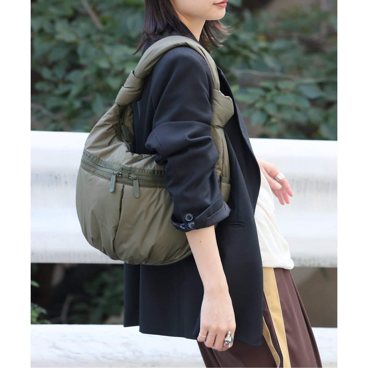 別注【LeSportsac×JOURNAL STANDARD】Ex sheen zip hobo | ジャーナル