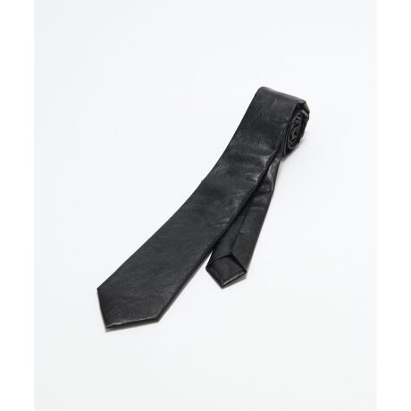 値下げ可能】 黒 レザーネクタイ leather tie OurLegacy（OUR LEGACY 